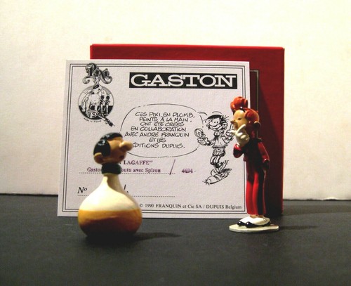 Gaston culbuto avec spirou - culbuto,