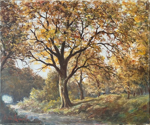 Tableau hst paysage forêt - hst,