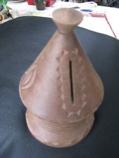 Piggy bank...light wood.