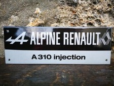 Plaque émaillée Automobile ALPINE A310 Injection Enamel Sign no Lotus Matra Elf