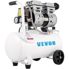 VEVOR Compresseur Air Horizontal Sans Huile 165L/min 25L Bien Assez Silencieux