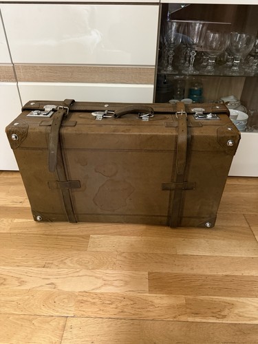 Ancienne valise cuir - , et