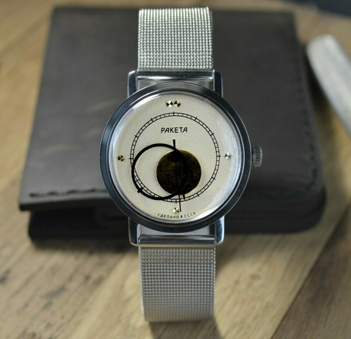 Homme vintage montre raketa - homme,