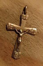 Médaille Religieuse Ancienne Crucifix Jésus Christ 