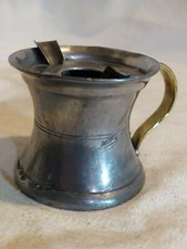 Lampe a Huile Etain Ancienne