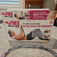 Ab Roller Pro Original Purple Abdominal Exercise Stabilizer Crunch Rocker