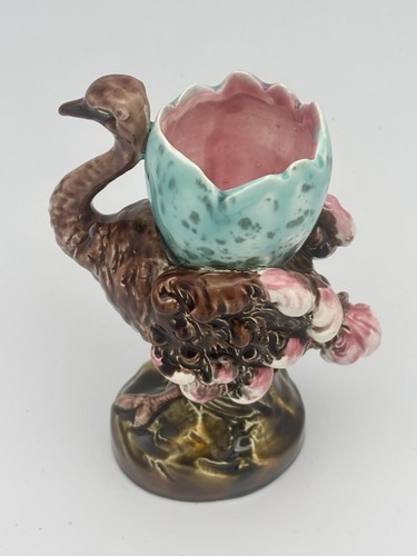 Vase barbotine autruche