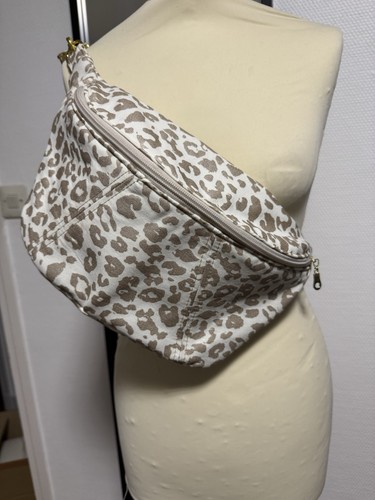 Sac banane léopard fait main