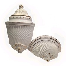 Italian Porcelain Lavabo Wall Pocket Fountain Wash Basin