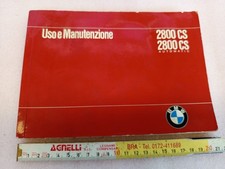 MK Original 1970 BMW 2800 CS Italian 1970 Maintenance Use Manual