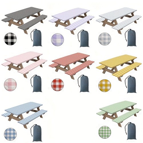 Picnic table bench - &, covers