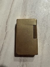 briquet dupont plaque or
