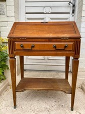 JOLI PETIT SECRÉTAIRE Louis XVI en merisier à restaurer