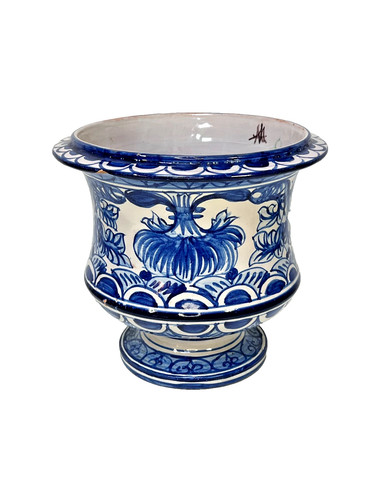 Cache pot ancien faïence - cache,