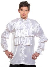 Chemise de costume de pirate Seinfeld à volants à volants à volants