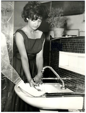Circa 1962 18x24 Silver Print Electronic Faucet Print 