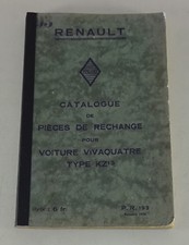 Parts catalogue/catalague de pièces de exchange Renault Voiture Vivaquatre KZ13