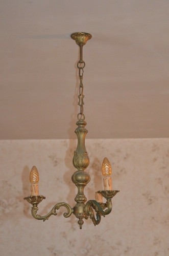 Ancienne lustre bronze - lustre, en