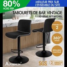 ALFORDSON 2x Tabourets de Bar