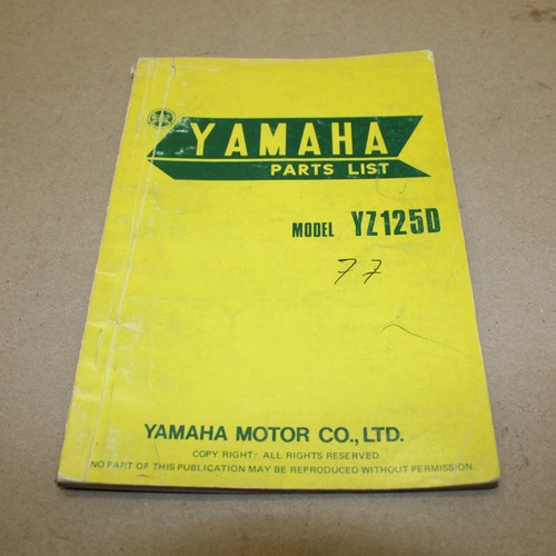 Parts list yamaha - yamaha, d