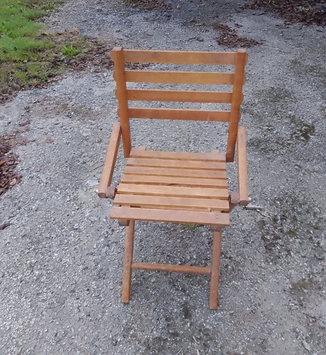 Ancienne chaise bois - ancienne,