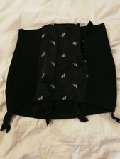 Vintage S Satin Black Embroidered Flower Bra Chepiere New