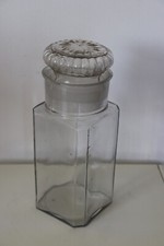 ancien bocal bonbons en verre