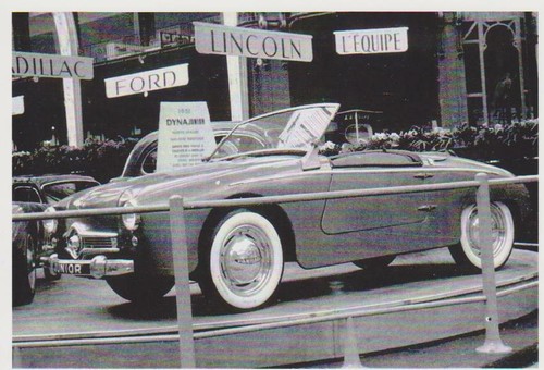 Carte postale panhard dyna - postale,