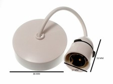 Rosace De Plafond Et Câble Avec Support De Lampe 250V 6 Amp Paquet De 50