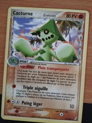 Carte pokémon rare cacturne - pokémon,