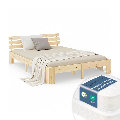 Cadre lit 180x200 bois avec - avec, 2