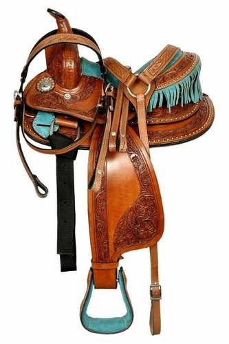 Ensemble western barrel saddle - western,