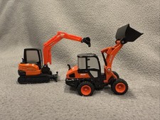 Kubota R630 Mini Loader KX040-4 Excavator Pull-Back New Ray Toys Die Cast
