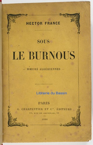 Sous burnous moeurs - burnous,