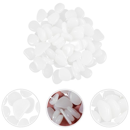 100 pcs galets blancs - 100,