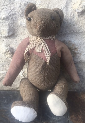 Peluche vintage ours ancien - peluche,