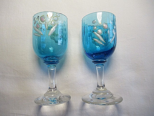 Verres liqueur emailles - a,