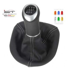 Pommeau levier cuir pour