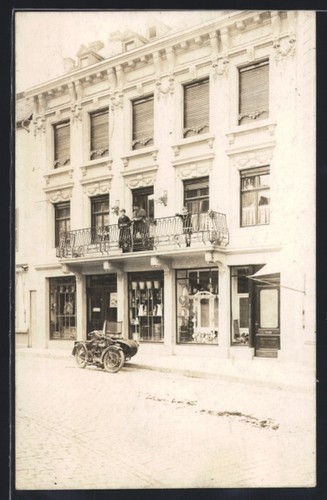 Carte postale photo - , moto