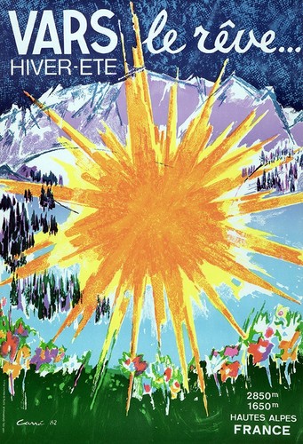 Affiche poster vars alpes du - vars,
