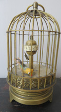 RARE SMALL MECHANICAL CLOCK ANTIQUE BIRD CAGE CIRCA 1920 BE to be revised