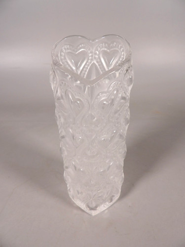 Vase cristal dépoli - cristal,