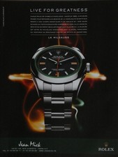 PUBLICITÉ DE PRESSE 2011 LA MONTRE ROLEX LA MILGAUSS