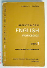 LIVRE SCOLAIRE DE 1965, ENGLISH CAHIER D'EXERCISES, APPRENTISSAGE DE L'ANGLAIS