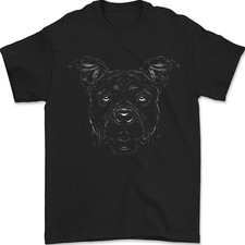 American Staffordshire Terrier Dog Mens T-Shirt 100% Cotton