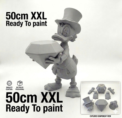 Statue canard milliardaire - statue,
