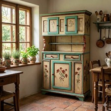 Buffet Ancien Bois Laqué avec