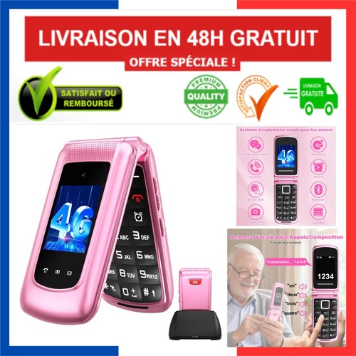 Téléphone senior clapet - senior, 4g