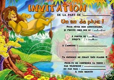 5 ou 12 cartes invitation