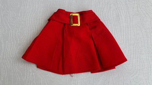 Jupe rouge pour poupée dolly - rouge,